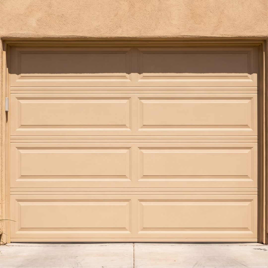 Raised panel garage door style